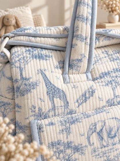 Sac à langer - Safari, coloris bleu