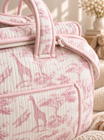 Sac à langer - Safari, coloris rose