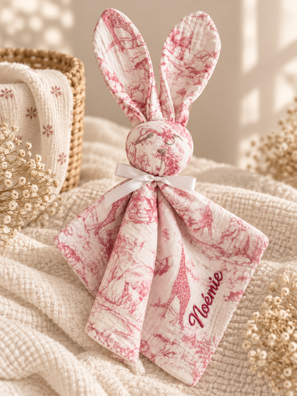 Doudou - Safari, coloris rose