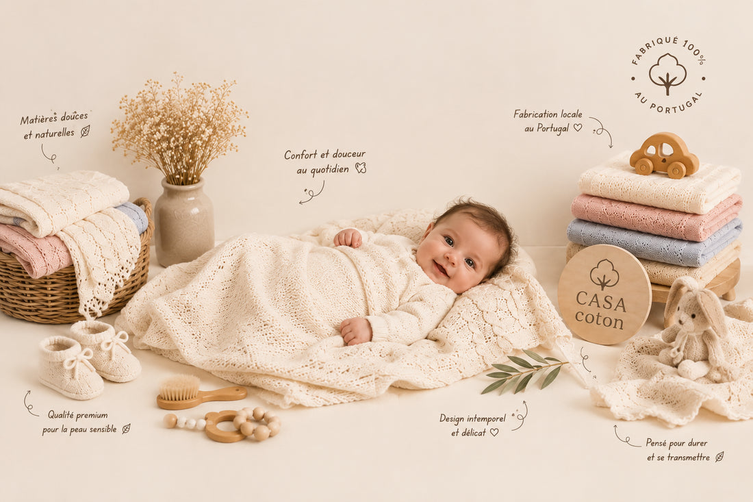 Vêtements bébé Casa Coton en maille de coton