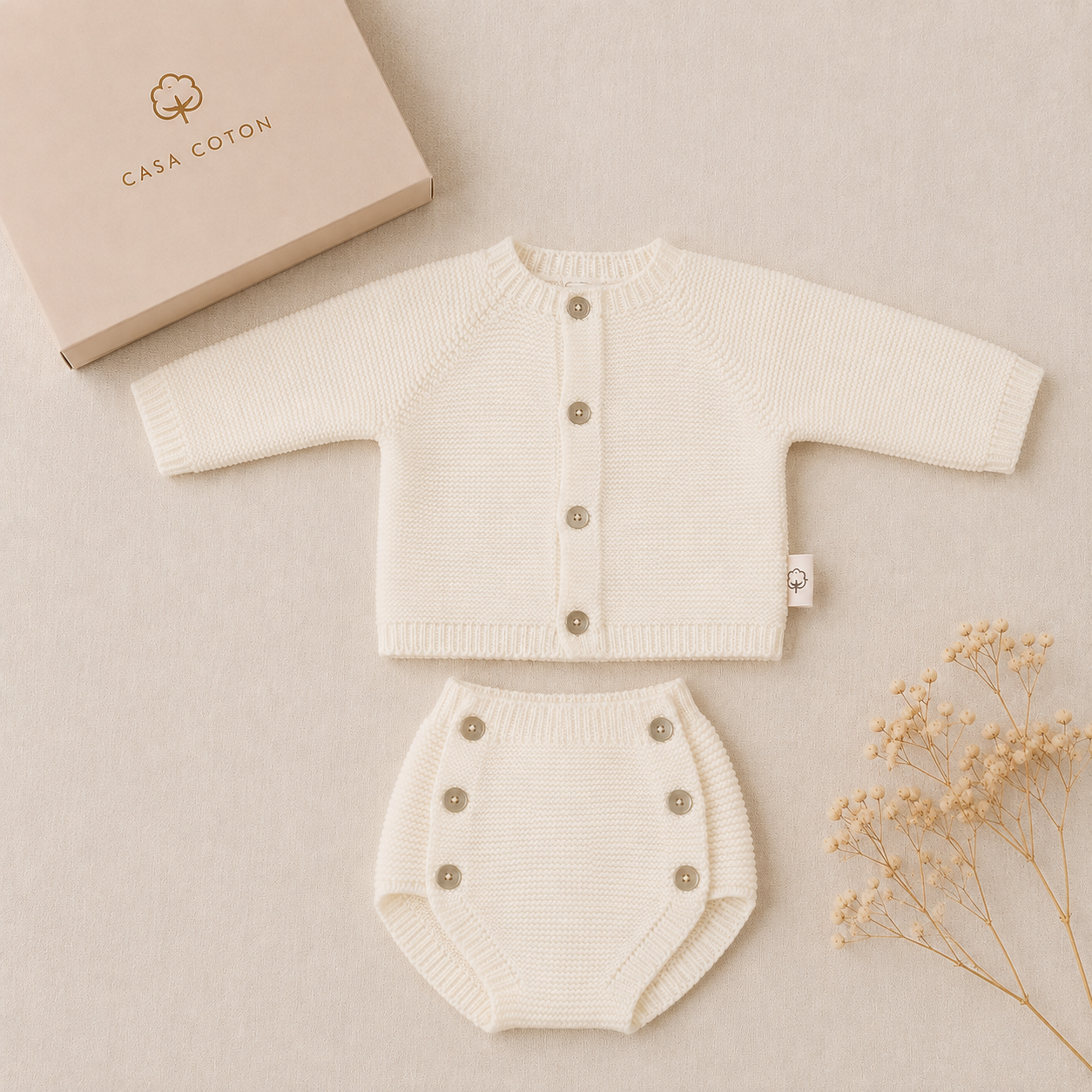 Ensemble Lena - Gilet et cache-couche