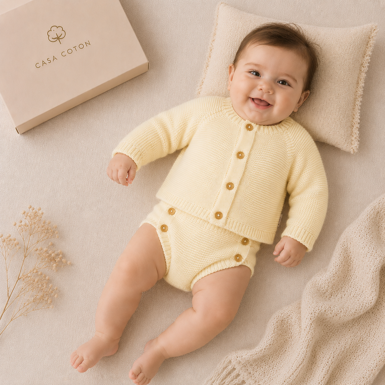 Ensemble Lena - Gilet et cache-couche