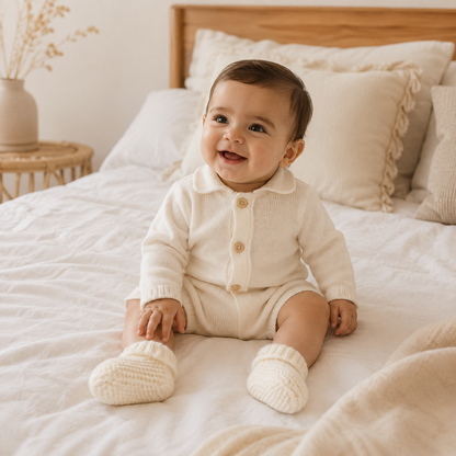 Chaussons bébé Noa en maille