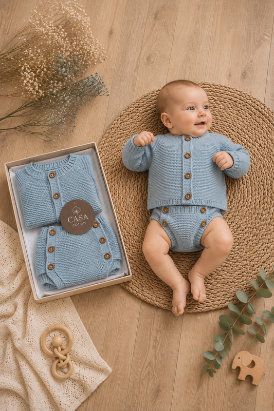 Ensemble Lena - Gilet et cache-couche