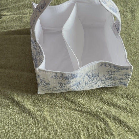 Vidéo Panier de rangement Safari bleu