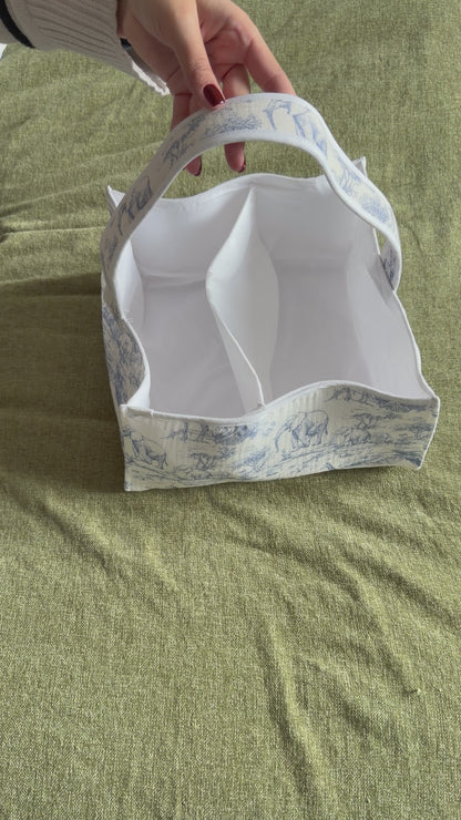 Vidéo Panier de rangement Safari bleu