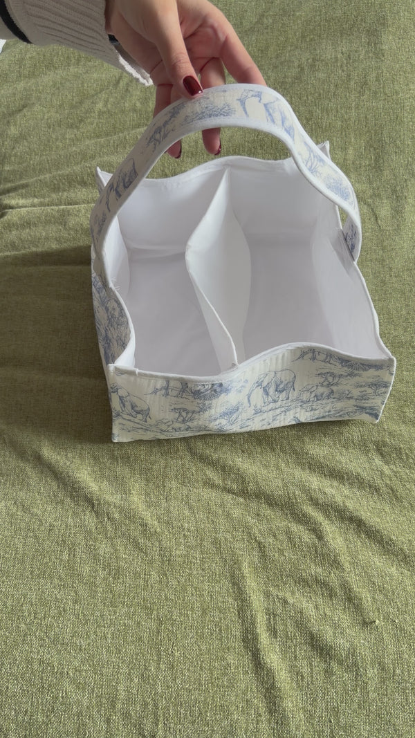 Vidéo Panier de rangement Safari bleu
