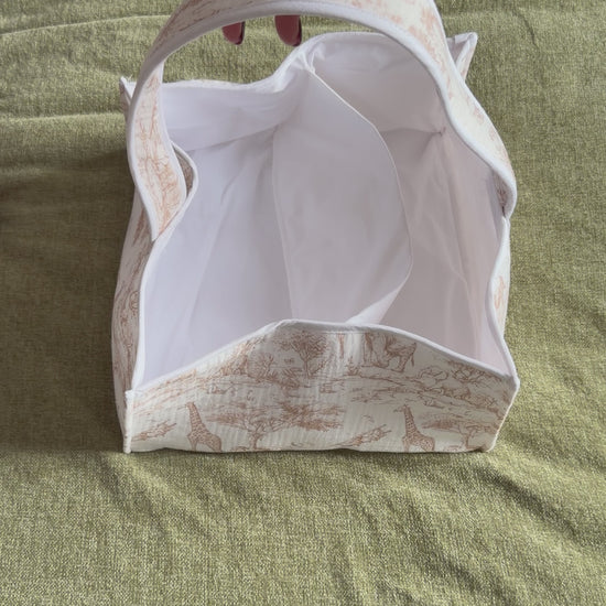 Vidéo Panier de rangement Safari beige