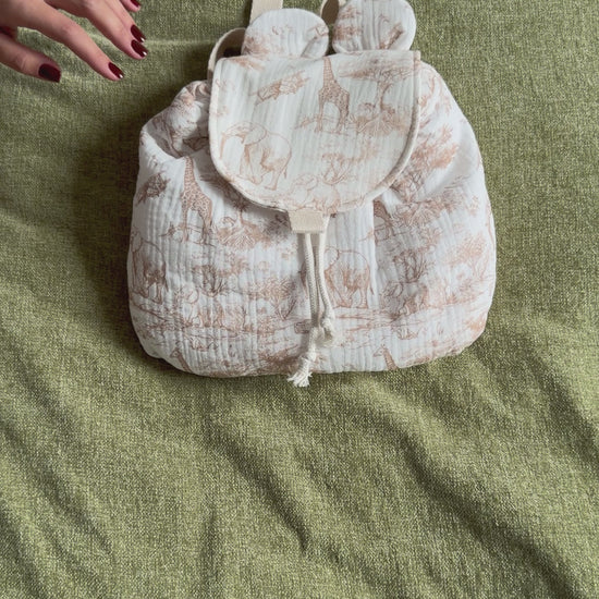 Vidéo Sac à dos Safari beige