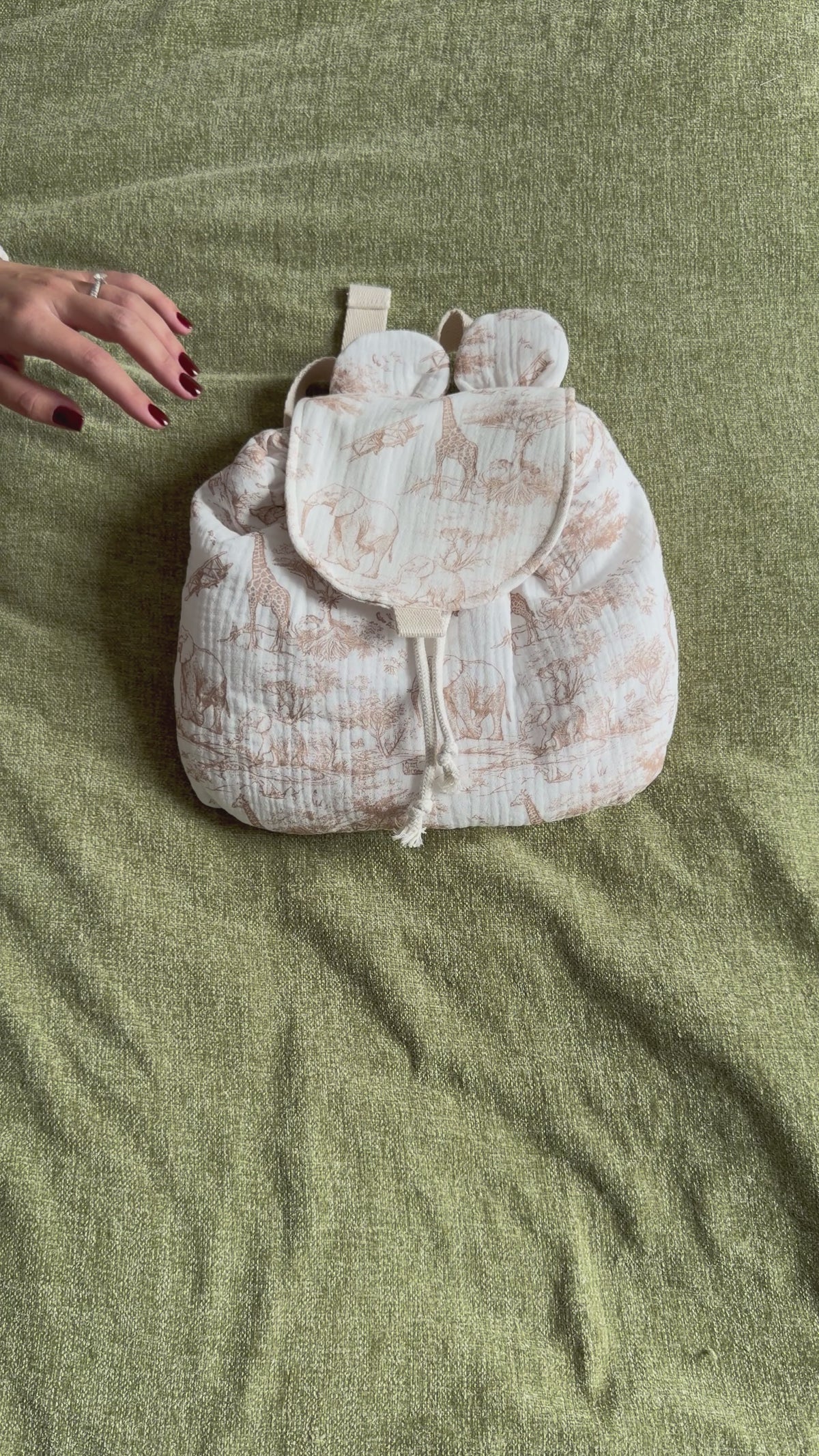 Vidéo Sac à dos Safari beige