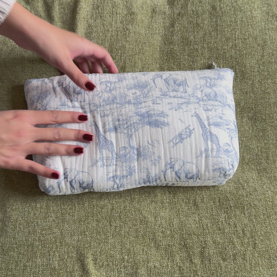 Vidéo Trousse de toilette Safari bleu
