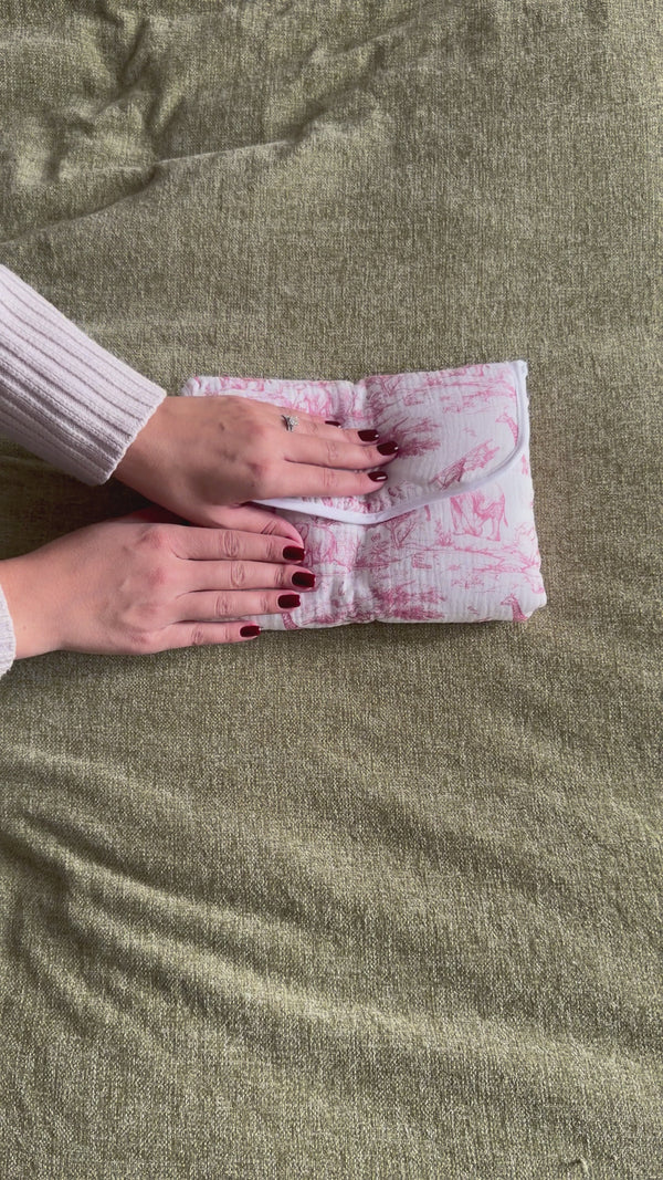 Vidéo Tapis à langer nomade Safari rose