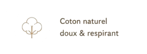 Coton naturel, doux et respirant